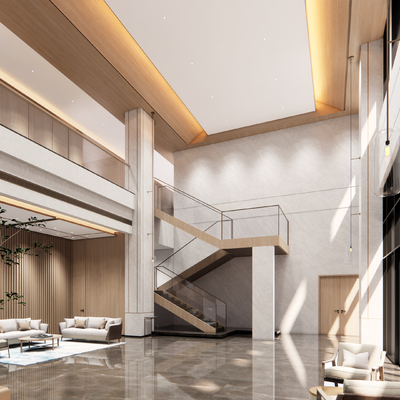 Modern Hotel Lobby