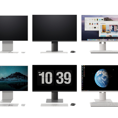 Modern display desktop computer