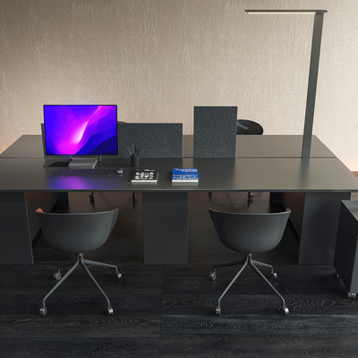 Modern office desk and chair combination