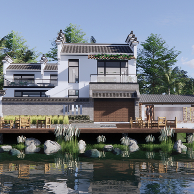 Appearance of new Chinese country house