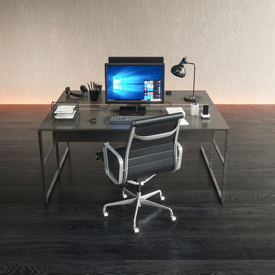 Modern office desk and chair combination