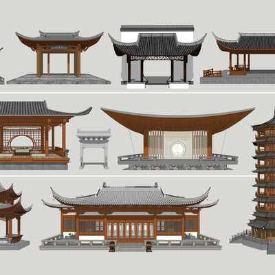 Chinese Ancient Pagoda Appearance