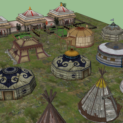 Chinese tent yurt