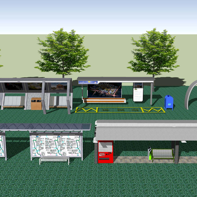 Modern Beautiful Countryside City Bus Station