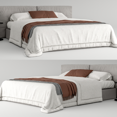 Bonaldo modern fabric double bed