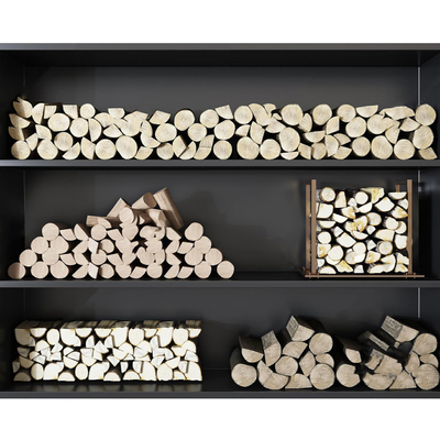 modern fireplace firewood