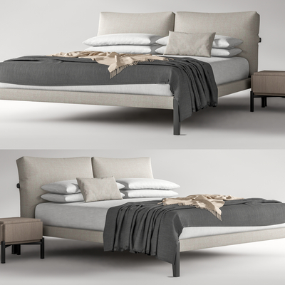 Bonaldo modern fabric double bed