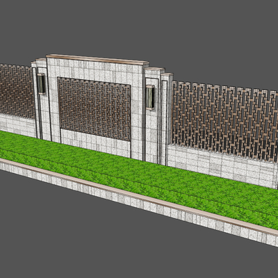 Modern grid fence