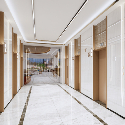 Modern Hotel Elevator Hall