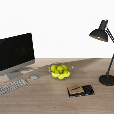 Modern desk lamp display office supplies