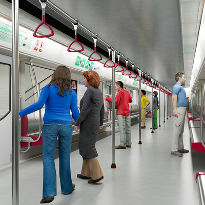 modern subway car