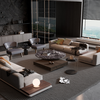 Minotti modern corner sofa