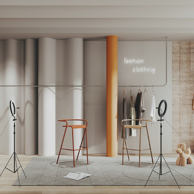 Modern clothing store studio