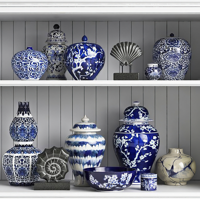 New Chinese-style Blue and white porcelain vase