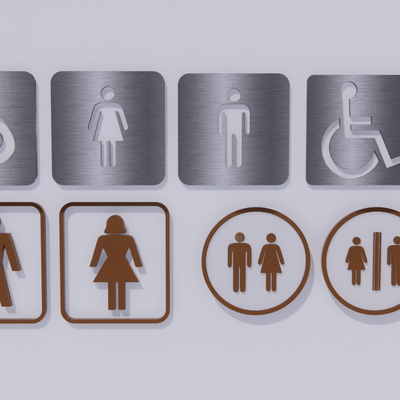 Modern Toilet Logo Sign