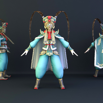 Chinese Hua Dan Characters Peking Opera Characters