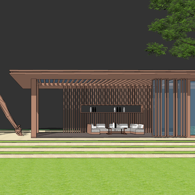 Modern Sunshine Lawn Pavilion