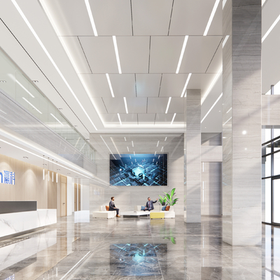 Modern Company Business Lobby