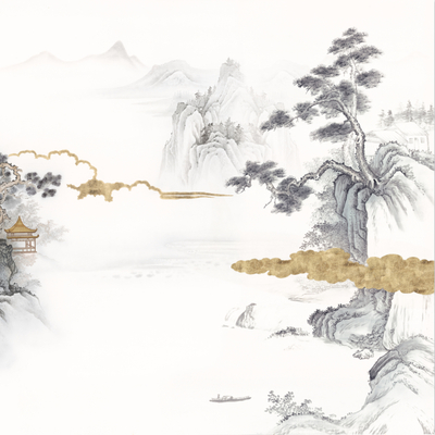 New Chinese Classical Mural Wall Cloth