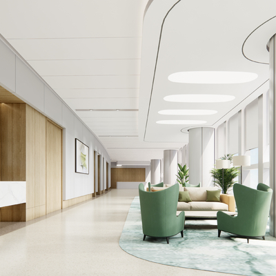 Modern Hospital Waiting Area