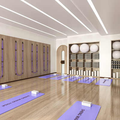 Modern Yoga Classroom