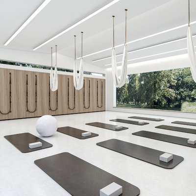 Modern Yoga Classroom