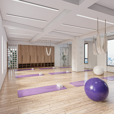 Modern Yoga Classroom