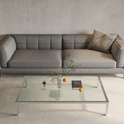 Minotti modern sofa coffee table combination