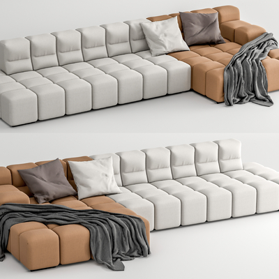 B & B Italia Modern Multiplayer Corner Sofa