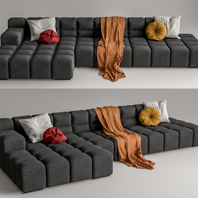 B & B Modern Software Multiplayer Sofa