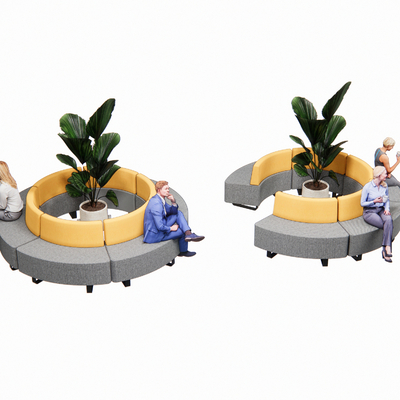 Modern Office Special-Shaped Booth Sofa