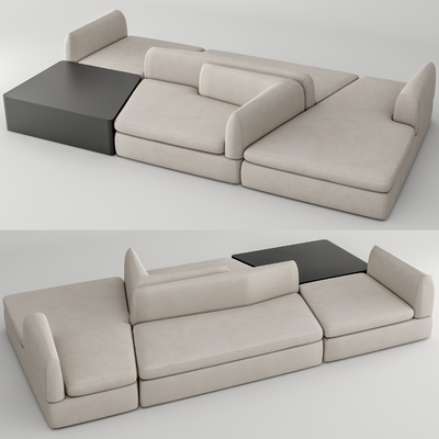 Poliform modern stitching multiplayer sofa