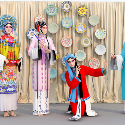 New Chinese Opera Characters Peking Opera Characters