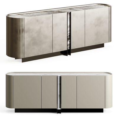 Cattelan Italia Modern Oval Side Cabinet