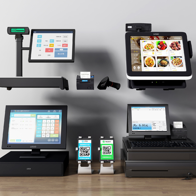 modern cash register ordering machine