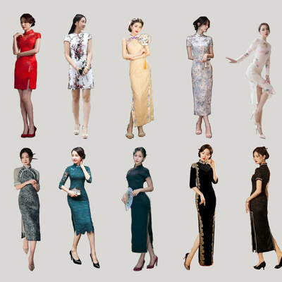 modern cheongsam beauty