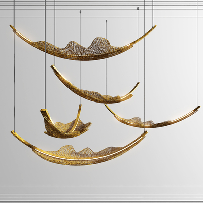 Modern leaf decorative chandelier