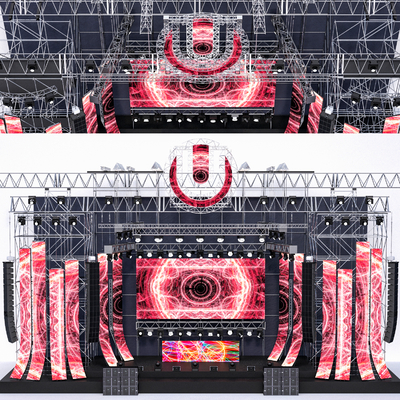 Modern concert stage