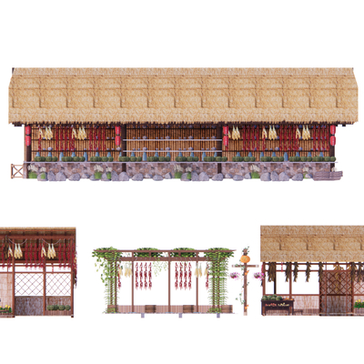 Chinese-style country porch pavilion