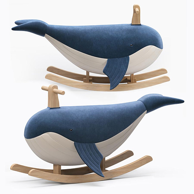 Modern Whale Children's Trojan Rocking Chair