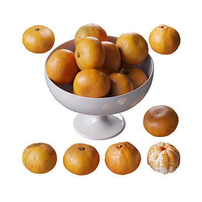 modern orange fruit plate u model