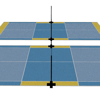 modern tennis court