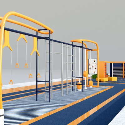 Modern outdoor fitness facilities