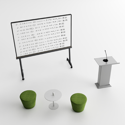 Modern office mobile blackboard