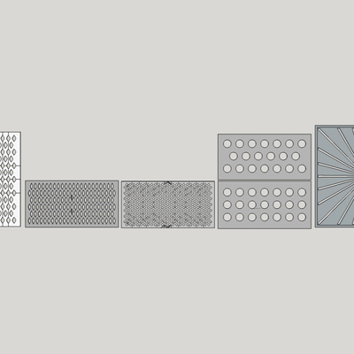 modern perforated aluminum plate