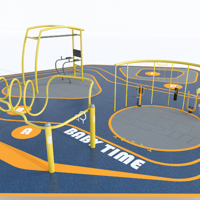 Modern outdoor fitness facilities