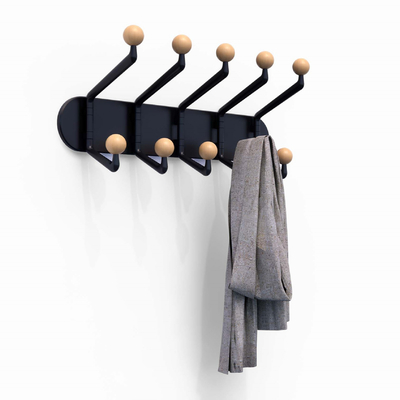 Nordic style multi-head coat hook