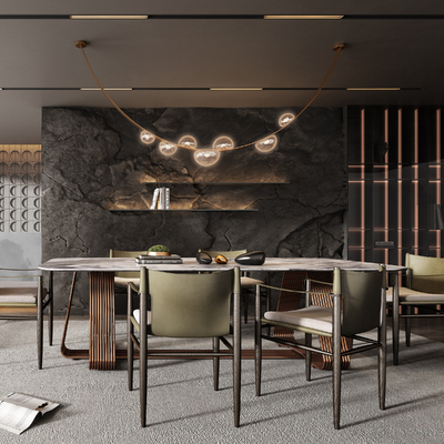 Modern High Grey Restaurant in Miloti, Minotti