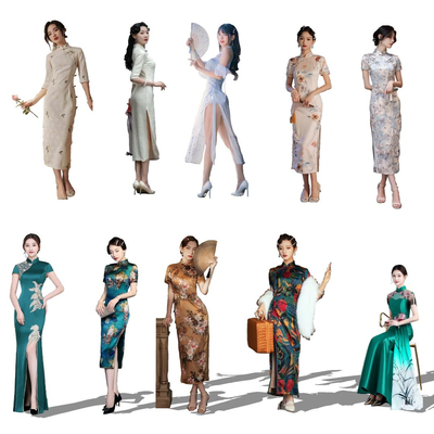 Modern 2D Cheongsam Woman