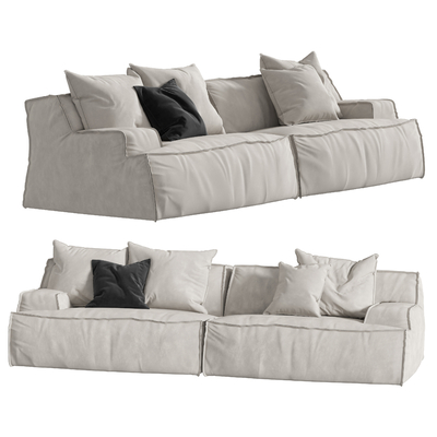 Baxter modern soft double sofa